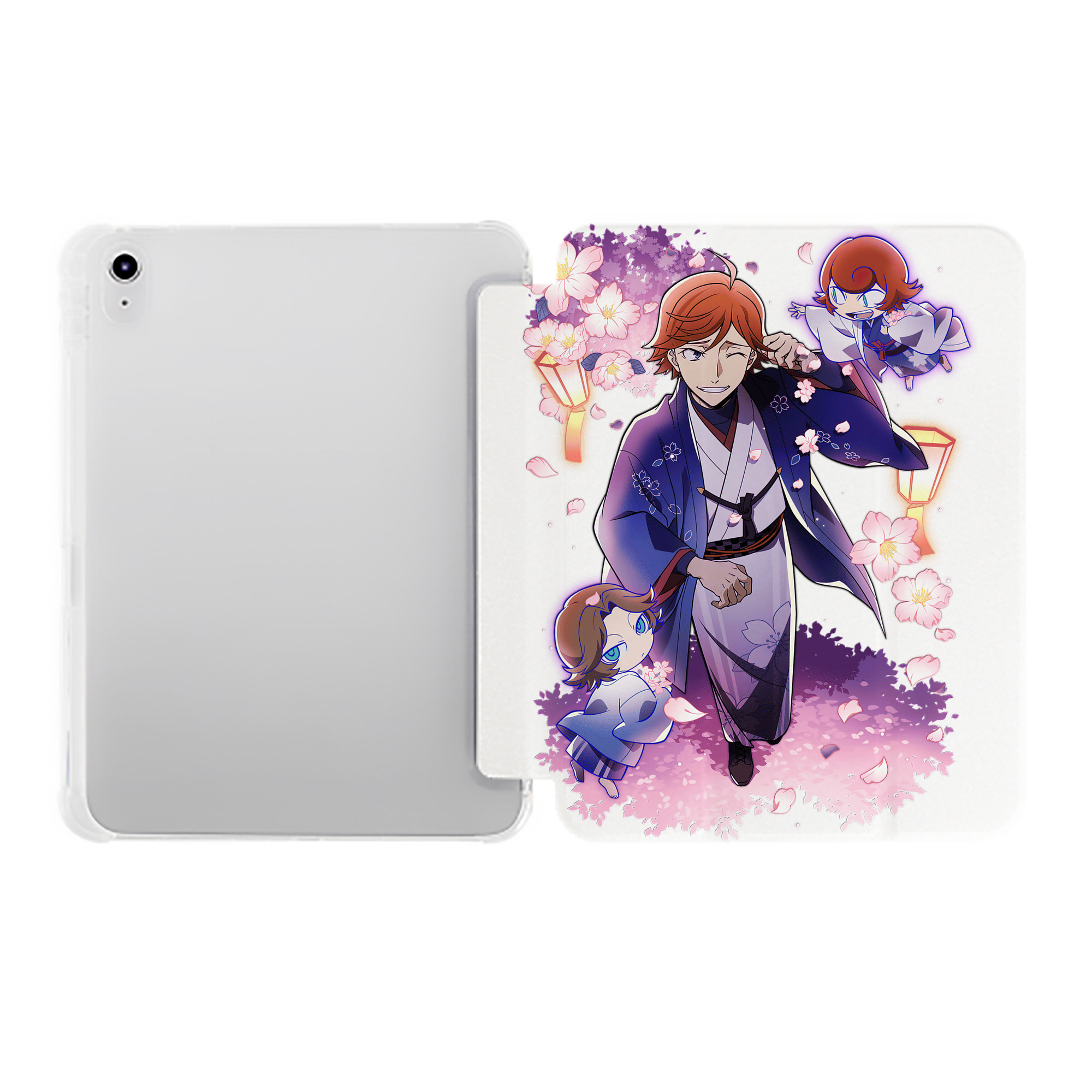 （画像用） 文豪ストレイドッグス Bungo Stray Dogs IPad ケース ペン収納付き 三つ折りスタンド PUレザー×シリコン 対応機種9.5/10.5/10.9インチ